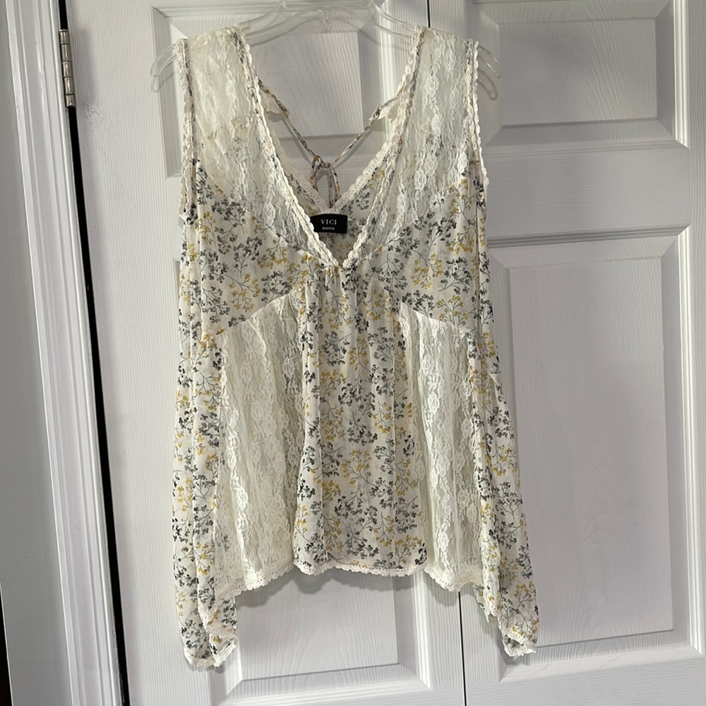 Fields of Lavender Tie Top